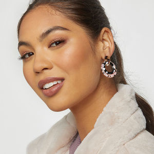 Lele Sadoughi Mini Banded Hoop Earrings